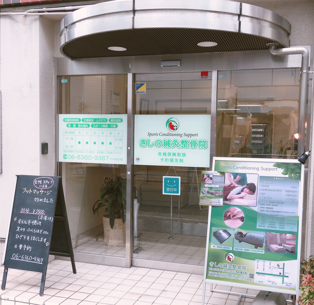 地下鉄南森町駅から徒歩約2分、天神橋筋商店街のすぐそばです。